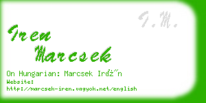 iren marcsek business card